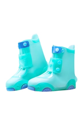 Boys Girls Rain Shoes Non-Slip Reusable Galoshes Overshoes Kids Toddlers Car Design Lightweight Waterproof Rubber Boots
