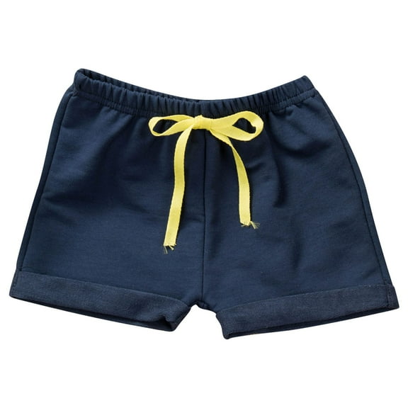 Otqutp Boys Girls Toddler Summer Solid Color Cotton Five Points Shorts Thin Beach Pants Kids Summer Casual Fashion Shorts(1-Navy,4-5 Years)