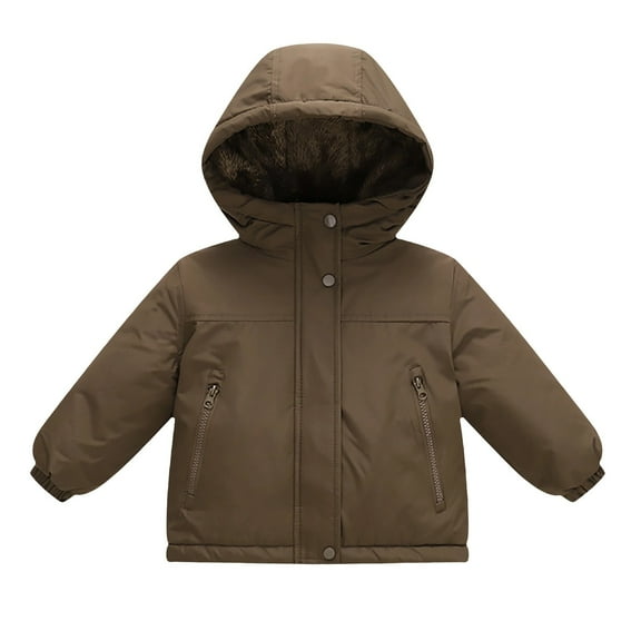 Otqutp Boys Winter Coat Kids Waterproof Puffer Jacket Toddler Thicken Warm Parka Fleece Lined Ski Snow Outerwear with Hood