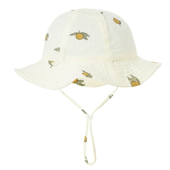 Otqutp Breathable Caps for Children Cap 3 to 12 Months Adjustable Girls Boys Spring Summer Outdoor Shade Cartoon Prints Sun-screen Hat Fisherman Hat
