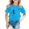thumbnail image 1 of Otqutp Breathable Cotton Kids Casual T-Shirt - 4-12 Years Cute Printed Round Neck Short Sleeve Top, Soft Playwear for Boys and Girls, 1 of 4