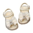 thumbnail image 1 of Otqutp Breathable Dance Shoes for Toddler Girls Sandals Summer for Children Wearing Beach Shoes Pearl Soft Sole Breathable Shoes, 1 of 4