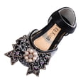 thumbnail image 1 of Otqutp Breathable Flower Girls Dance Shoes Fashion Spring and Summer Girls Sandals Dress Dance Performance Princess Shoes Pearl Rhinestone Big Bow Breathable and Comfortable, 1 of 6