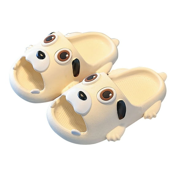 Otqutp Casual Baby Girls Shoes Cute Boys Summer Cartoon Puppy Cute Non Slip Indoor Home Small Cool Slippers for 2 to 9 Years
