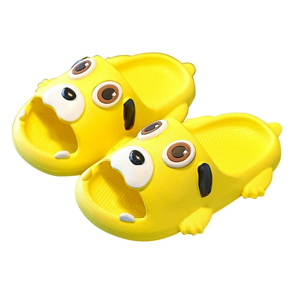 Otqutp Casual Baby Girls Shoes Cute Boys Summer Cartoon Puppy Cute Non Slip Indoor Home Small Cool Slippers for 2 to 9 Years
