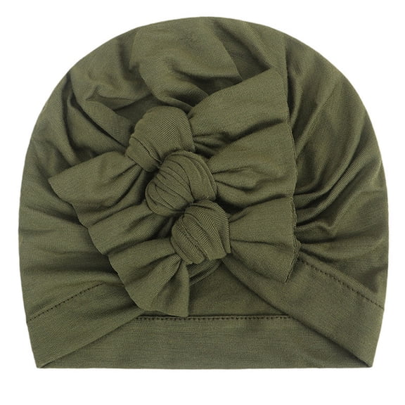 Otqutp Casual Caps for Children Children's Flower Hats Soft Hats Girl Baby Boy Turban Cap Bowknot Hats for 6M to 3Years