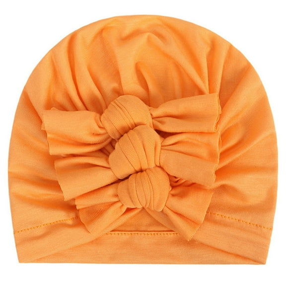 Otqutp Casual Caps for Children Children's Flower Hats Soft Hats Girl Baby Boy Turban Cap Bowknot Hats for 6M to 3Years