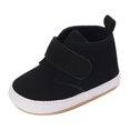 thumbnail image 1 of Otqutp Casual Shoes for Children Spring and Autumn Children Baby Toddler Shoes Boys and Girls Floor Sports Shoes Flat Bottom Non Slip High Top Hook Loop Solid Color Comfortable, 1 of 9