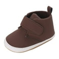 thumbnail image 1 of Otqutp Casual Shoes for Children Spring and Autumn Children Baby Toddler Shoes Boys and Girls Floor Sports Shoes Flat Bottom Non Slip High Top Hook Loop Solid Color Comfortable, 1 of 9