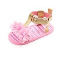 thumbnail image 1 of Otqutp Causal Sandals for Summer Girls Sandals Baby Cute Lace Flower Walking Shoes Flat Shoes Toddler Girls Outdoor Shoes 0 to 12 Months, 1 of 7