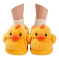 thumbnail image 1 of Otqutp Chicken Slippers for Kids Toddlers Girls Boys Plush Indoor House Shoes Cute Fuzzy Warm Bedroom Shoes with Non Slip Sole, 1 of 6