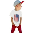 thumbnail image 1 of Otqutp Child Clothing Summer Toddler Boys Girls Short Sleeve Independence Day Letter Prints T Shirt Crewneck Fashion Tops for 1 to 7 Years, 1 of 8