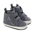 thumbnail image 1 of Otqutp Party Toddler Girls Footwear Toddler Baby Boys Girls High Tops Ankle Sneakers Soft Anti Slip Sole PU Leather Prewalker Crib Shoes, 1 of 6