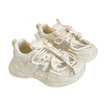 Otqutp Children Autumn Sneakers Spring and Summer Mesh Breathable Lightweight Anti Slip Children's Fashion Casual Personalized Lace Up Sneakers