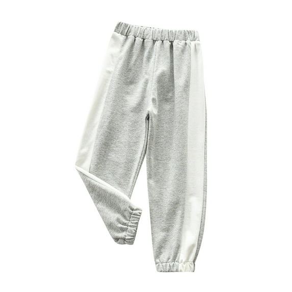 Otqutp Children Beach Joggers Toddler Child Kids Baby Boys Girls Patchwork Cotton Fashion Sport Pants Elastic Waist Trousers
