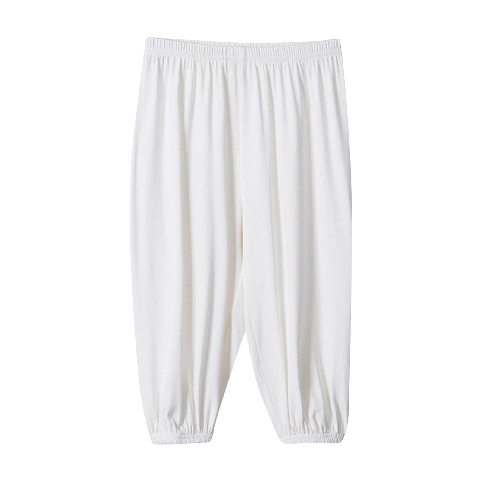 Generic Toddler Summer Pants Baggy Girls Boys Summer Solid Color Thin Anti Pants Bottoming Pants
