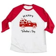 thumbnail image 1 of Otqutp Children Breathable Tees 1-6 Years Kids Baby Valentine's Day T Shirt Toddler Girls Boys Letter Heart Print Blouse Valentine Oversized Crewneck Tops(Red-b,5-6 Years), 1 of 5