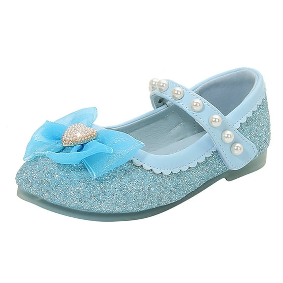 Otqutp Children Cartoon Sneakers Girl Shoes Small Leather Shoes Single Shoes Children Dance Shoes Girls Performance Shoes