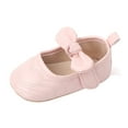 thumbnail image 1 of Otqutp Children Casual&nbsp;Sneakers Girls Single Shoes Bowknot First Walkers Shoes Toddler Soft Bottom Breathable Princess Shoes, 1 of 6