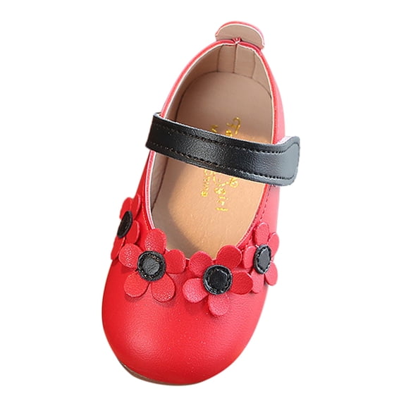 Otqutp Children Cute Shoes Girls Fancy Cute Flat Pumps Soft Ballerina Shoes Flat Elegant Girls School Dress Shoes for Kids Party School Shoes Wedding Shoes