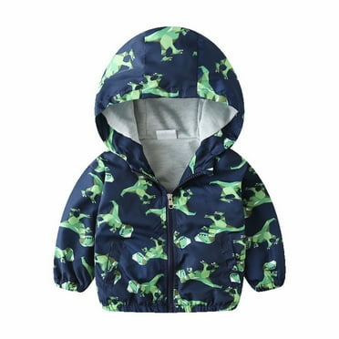 Otqutp Children Down Coats Toddler Kids Baby Boys Car Animals Zip Windproof Jacket Hooded Trench Lightweight Kids Coats Windbreaker Casual Outerwear(A,3-4 Years)