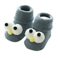 thumbnail image 1 of Otqutp Children Fashion Slippers Toddler Baby Girls Boys 3D Cute Cute Animal Anti-Slip Socks Slippers House Shoes Bedroom Slipper Autumn Winter Warm (Yellow,0-1 Years), 1 of 2