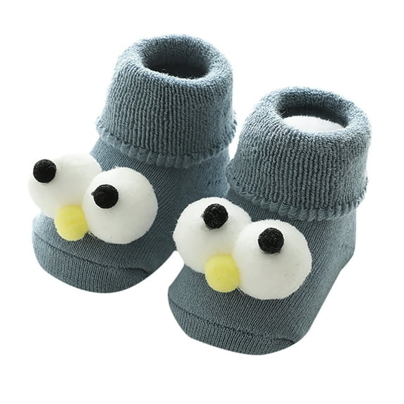 Otqutp Children Fashion Slippers Toddler Baby Girls Boys 3D Cute Cute Animal Anti-Slip Socks Slippers House Shoes Bedroom Slipper Autumn Winter Warm (Yellow,0-1 Years)