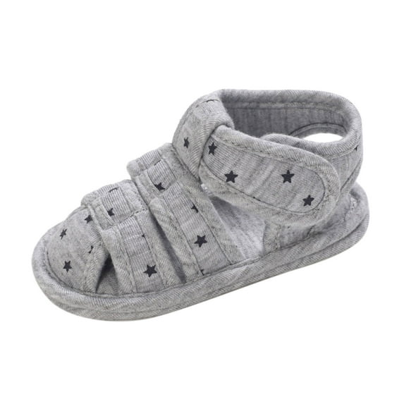 Otqutp Children Flat Bottom Shoes&nbsp;Spring And Summer Baby Toddler Shoes Boys Girls Sandals Round Toe Light Soft Solid Color Comfortable