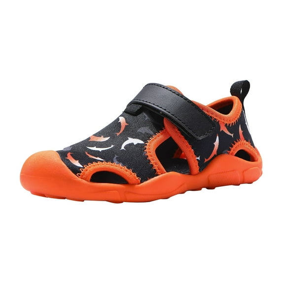Otqutp Children Flat Sneakers Girls' Sandals Boys' Water Shoes Kids Beach Sandals Baby Closed-toed Breathable Shoes for 1 to 10 Years