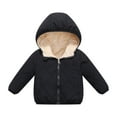 thumbnail image 1 of Otqutp Children Down Jackets Windproof Baby Girls Winter Coats Toddler Outerwear Long Sleeve Snow Jackets Boys Warm Clothes for Children1-6 Years(Black,3-4 Years), 1 of 7