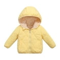 thumbnail image 1 of Otqutp Children Down Jackets Windproof Baby Girls Winter Coats Toddler Outerwear Long Sleeve Snow Jackets Boys Warm Clothes for Children1-6 Years(Yellow,4-5 Years), 1 of 7