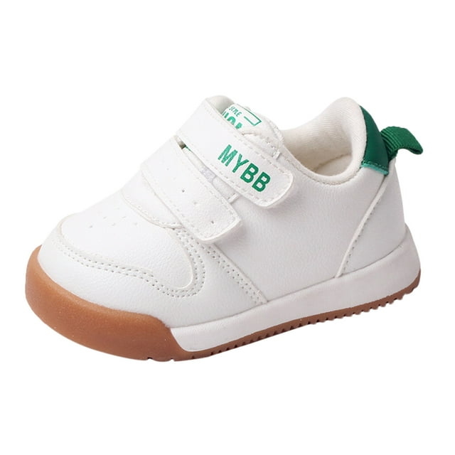 Otqutp Children Lightweight Shoes&nbsp;Spring Summer Toddler Shoes Boys Girls Sports Shoes Flat Bottom Non Slip Solid Color Double Band Hook Loop Shoes
