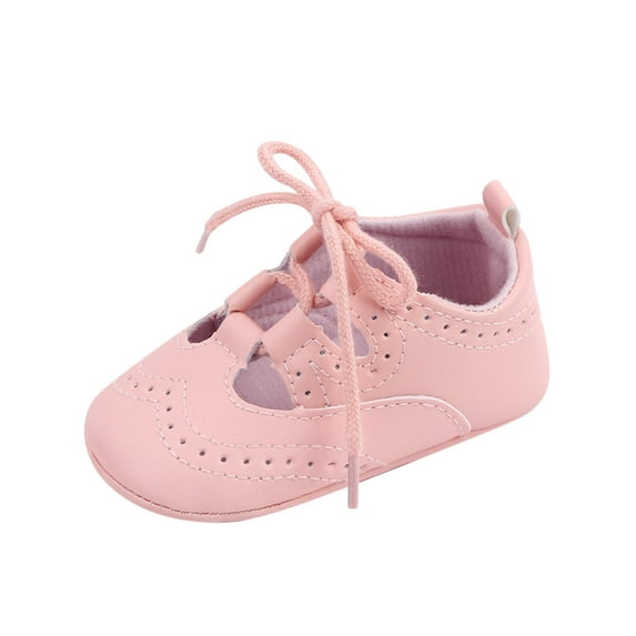 Otqutp Children Outdoor Shoes Spring Summer Toddler Boys Girls Casual Shoes Flat Bottom Light Hollow Breathable Solid Color Lace Up Shoes