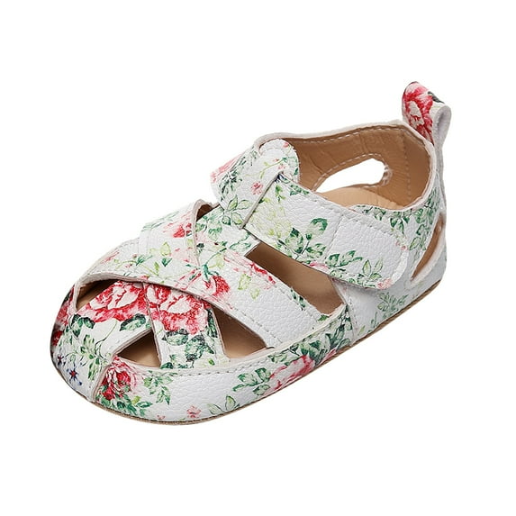 Otqutp Children Outdoor Sneakers Baby Boys Girls Cute Soft-soled Sandals for Toddlers Color White Cloud Sandals for 0 to 24Months