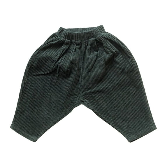 Otqutp Children Quick Drying Pants Toddler Boys Girls Corduroy With Elastic Solid Color Casual Wear Pants 6M to 6 Years