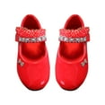 thumbnail image 1 of Otqutp Children Round Toe Sneakers Toddler Kids Baby Girls Shoes Princess Shoes Solid Casual Shoes Princess Shoes Holiday Dance Shoes for Flower Girls, 1 of 8