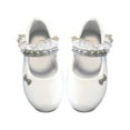 thumbnail image 1 of Otqutp Children Round Toe Sneakers Toddler Kids Baby Girls Shoes Princess Shoes Solid Casual Shoes Princess Shoes Holiday Dance Shoes for Flower Girls, 1 of 8