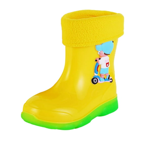 Otqutp Children Shoes Girls Single Shoes Bowknot First Shoes Buckle Strap Toddler Soft Bottom Breathable Princess Shoes 0-13 Years(Yellow,8-9 Years)