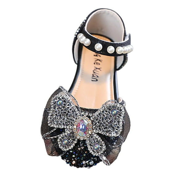 Otqutp Children Soft Bottom Sandals Fashion Leather Shoes Dance Performance Shoes Summer Toddler Girls Casual Shoes Thick Sole Round Toe Buckle Dress Shoes