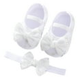 thumbnail image 1 of Otqutp Children Soft Bottom Shoes&nbsp;Baby Shoes Fashion Soft Sole Toddler Pearl Dress Flower Princess Shoes Breathable Shoes, 1 of 7