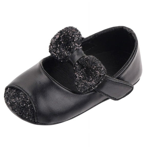 Otqutp Children Soft Sole Sneakers Baby Girls Boys Bowknot Sandals Outdoor Casual Princess Shoes Leather Shoes Toddler First Walking Shoes