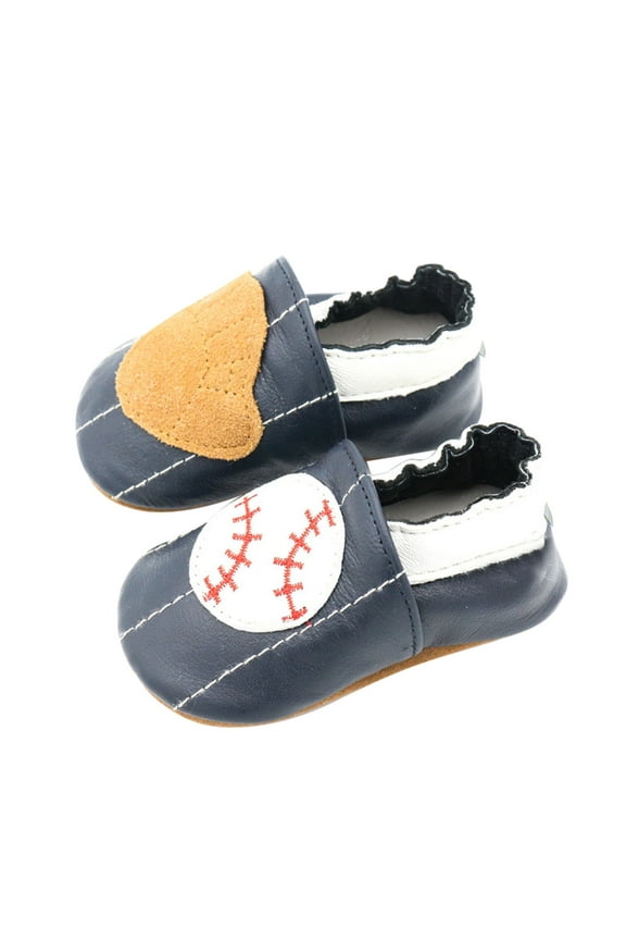 Children Solid Color Sneakers Spring and Summer Toddler Shoes Boys and Girls Sports Shoes Slip On Comfortable Baseball Pattern Shoes