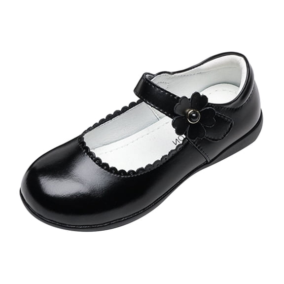 Otqutp Children Sport Shoes 3 to 15 Years Girl Shoes Small Leather Shoes Single Shoes Children Dance Shoes Girls Performance Shoes