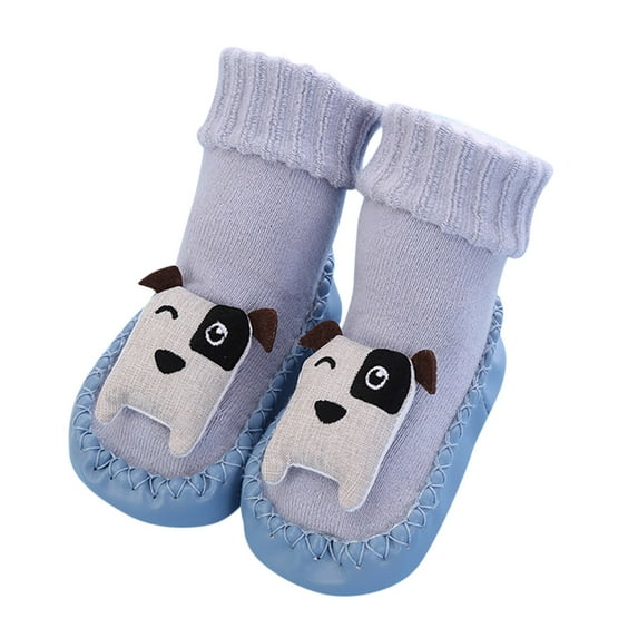 Otqutp Children Sport Shoes Children Toddler Shoes Autumn and Winter Boys and Girls Cute Cartoon Puppies Cat Patterns Comfortable Floor Sports Shoes Sock Shoes Flat Bottomed Non Slip Warm