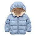 thumbnail image 1 of Otqutp Children Warm Overcoats Windproof Autumn Winter Toddler Girl Boy Long Sleeved Hooded and Down Padded Jackets 2 to 7 Years, 1 of 4