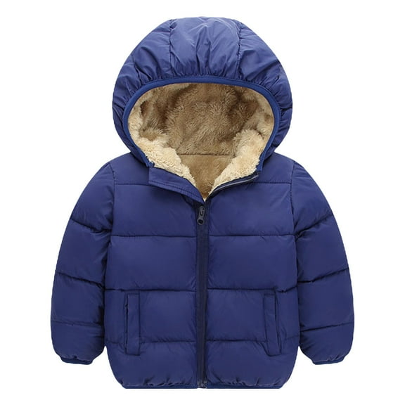 Otqutp Children Warm Overcoats Windproof Autumn Winter Toddler Girl Boy Long Sleeved Hooded and Down Padded Jackets 2 to 7 Years