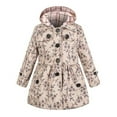 thumbnail image 1 of Otqutp Children Warm Winter Jackets Toddler Kids Girls Boys Casual Button Soild Coat Long Sleeve Hooded Thicken Outerwear Windbreaker(H,5-6 Years), 1 of 4