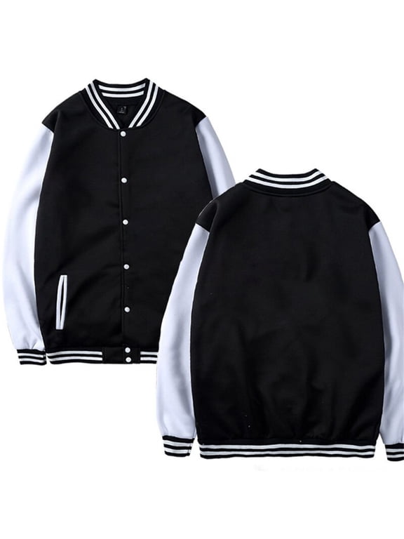 Children Windproof Jackets Kids Baseball Jackets Girls Boys Jackets Casual Lightweight Sports Jacket School Jackets(Black,9-10 Years)