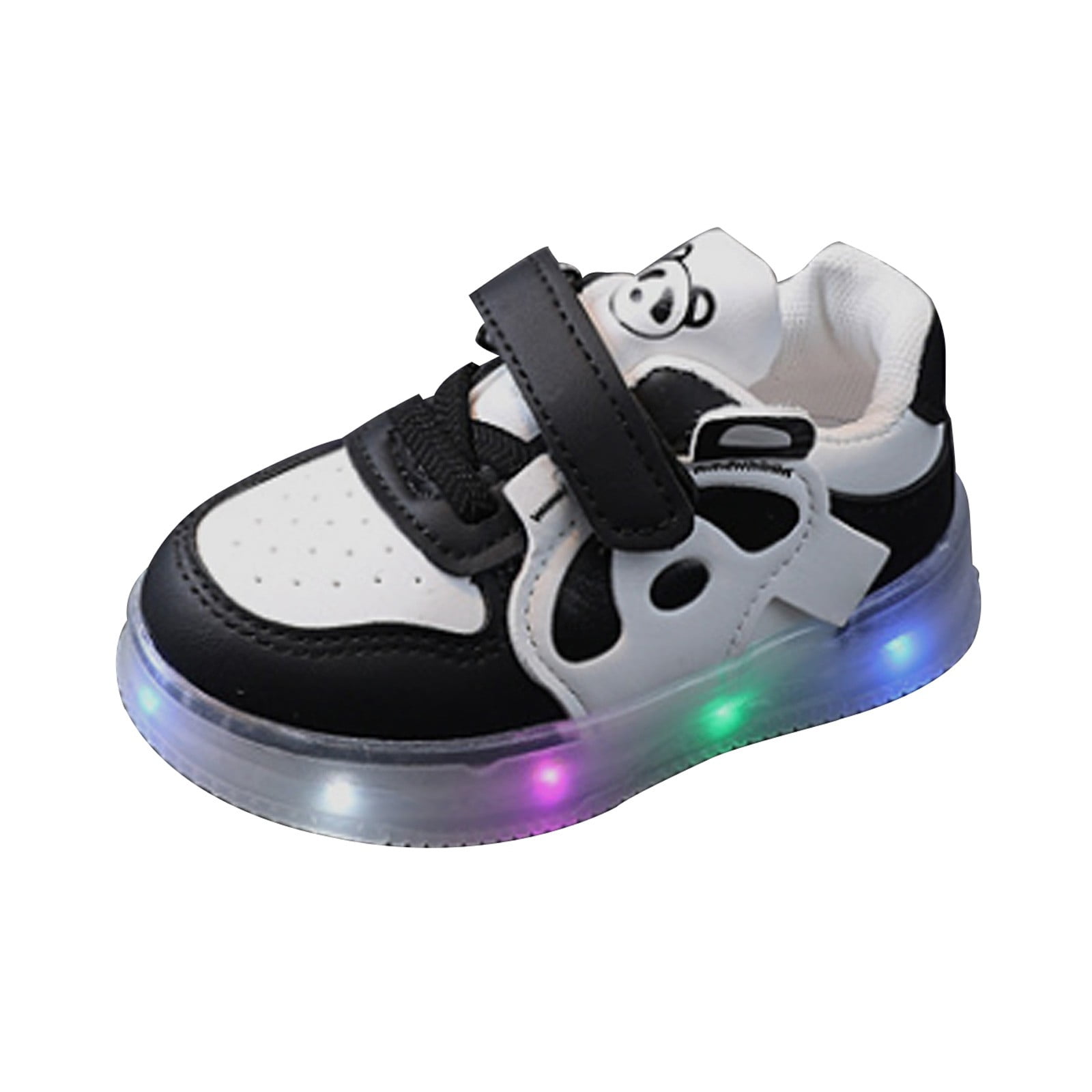 Otqutp Children Winter Shoes Girls Single Shoes Bowknot First Shoes Buckle Strap Toddler Soft Bottom Breathable Princess Shoes 0-13 Years(Black,2-2.5 Years)