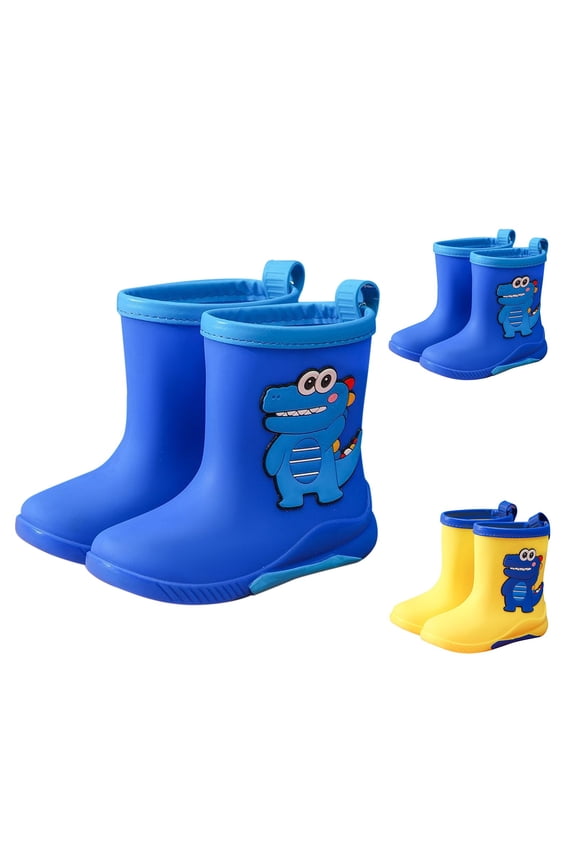 Children's Rain Boots 3-12 Years Boys Baby Rain Boots Girls Students Toddler Outdoor Water Shoes